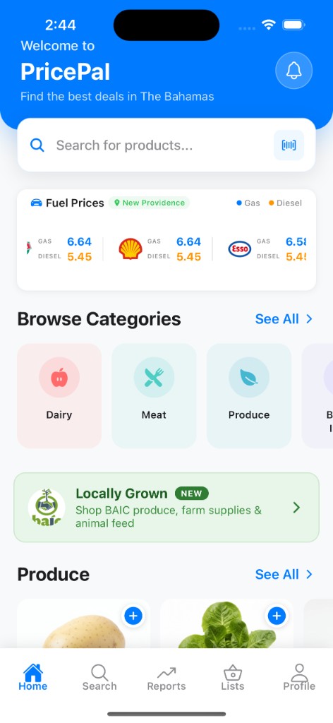 PricePal — Compare Grocery Prices Across The Bahamas